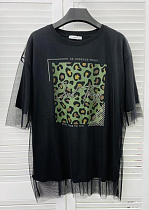 Футболка Karon 7114 black - делук