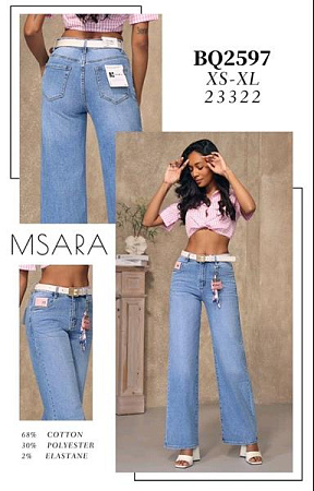 Джинсы Jeans Club BQ2597 l.blue - делук