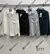 Рубашка Met&March 3771 green - делук