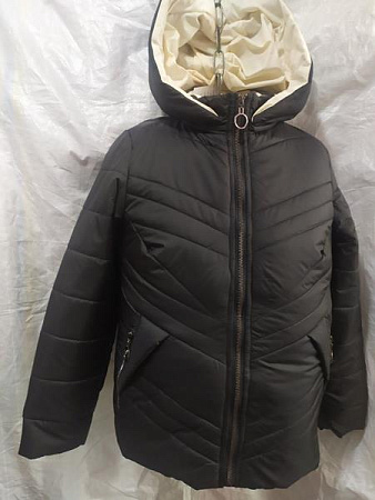 Куртка Svetlana 425 black-beige - делук