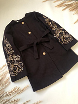 Пальто Moda School M201 brown - делук