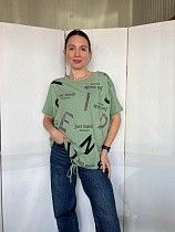 Футболка Fsn 6537 green - делук