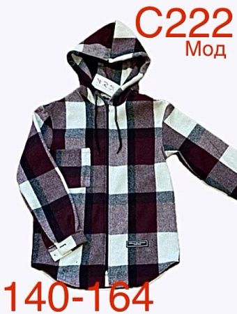 Рубашка Надийка ND141-C222 wine - делук