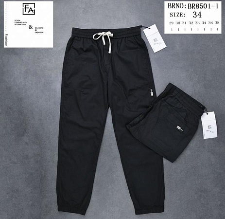 Штаны Спорт Baron Jeans 8501-1 black - делук