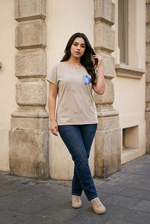 Футболка Kosta 33-08 beige - делук