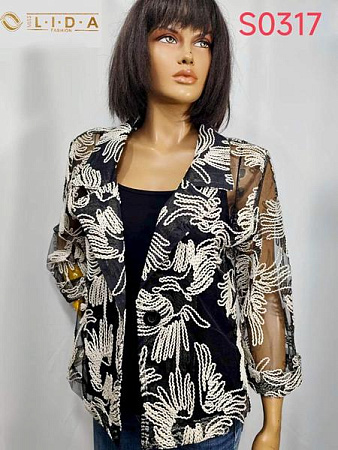 Пиджак Lida S0317 black - делук