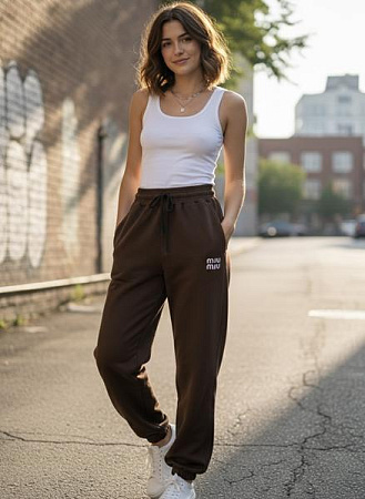 Штаны Спорт Delviago DL730 brown - делук