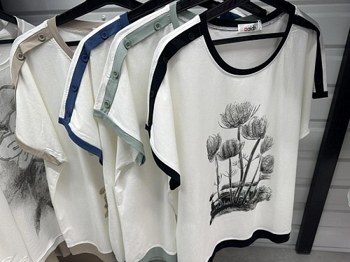 Футболка Aidin-Шик Шок 45 white-blue - делук