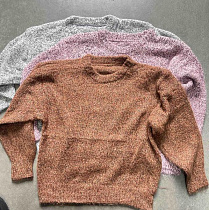 Свитер Lora LR876 grey - делук