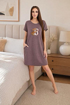 Ночнушка Trikotag T1381 grey - делук