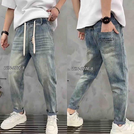 Джинсы God Baron WIN-277F-8 blue - делук