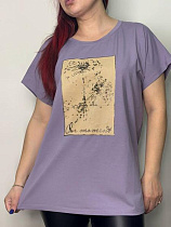 Футболка Kosta E016 lilac - делук