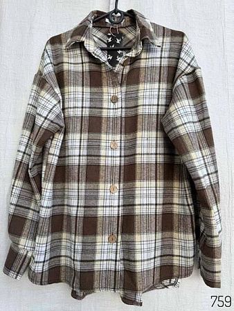 Рубашка Loren 759 brown - делук