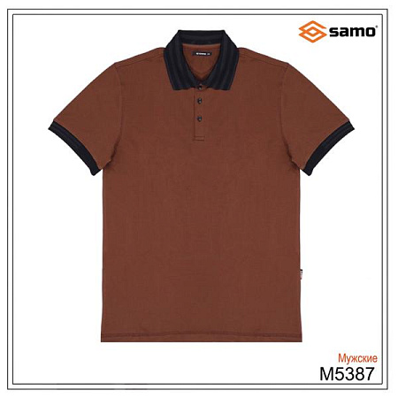 Футболка Samo M5387 brown - делук