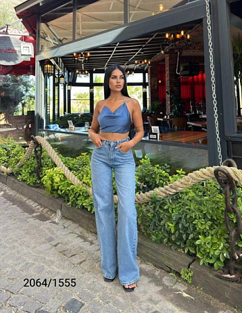 Джинсы Jeans Style 2064-1555 l.blue - делук