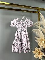 Платье Delfinka 550 white-pink - делук