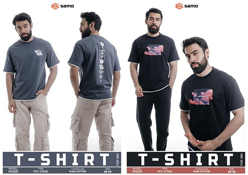 Футболка Samo 5581-3 black - делук