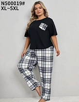 Пижама Estima N500019 black - делук