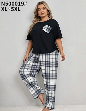 Пижама Estima N500019 black - делук