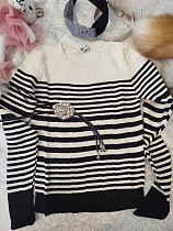 Свитер Liza Brend 5831 beige - делук