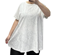 Футболка Elena&Vika 25010 white - делук