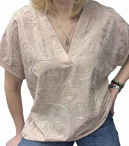 Футболка Elena&Vika 26003 beige - делук