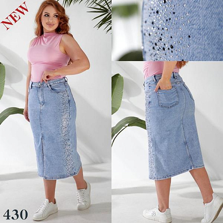 Юбка Liana Denim 430 l.blue - делук