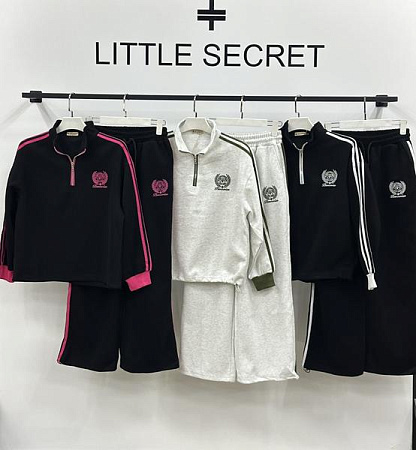 Костюм Спорт Little Secret K012 black-white - делук