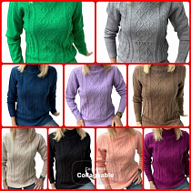 Свитер Elena&Vika 24031 black - делук