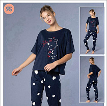 Пижама Trikotag 6907 navy - делук