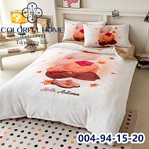 Тепла дитяча велюрова постіль 004-94-15-20 powder - делук