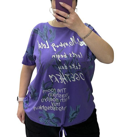 Футболка Elena&Vika 25083 purple - делук