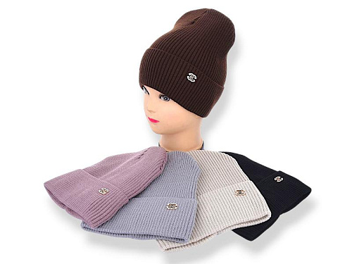 Шапка Angelica SW044-4 на флісі mix - делук