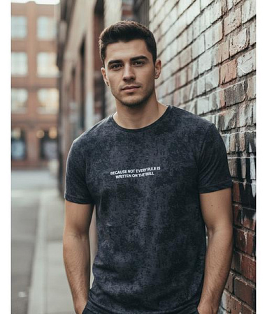 Футболка Style M.Clothes SM63 d.grey - делук