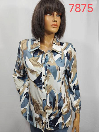 Рубашка Lida 7875  blue - делук