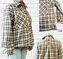 Рубашка H&S 536 khaki - делук