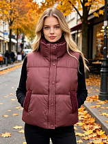 Жилетка Jacket M9801 wine - делук