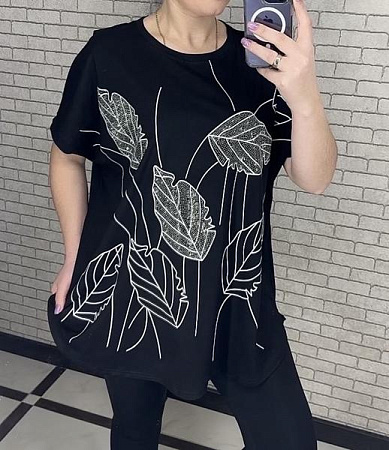 Футболка Levisha 25009 black - делук