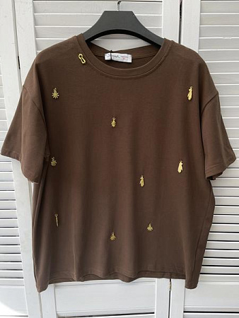 Футболка Karon 6305 brown - делук