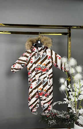 Комбинезон Delfinka 8-402 white-brown - делук