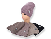 Шапка Angelica SW044-3 на флісі mix Шапка Angelica SW044-3 на флісі mix - делук