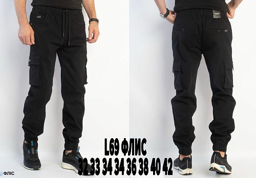 Джинсы God Baron L69 black - делук