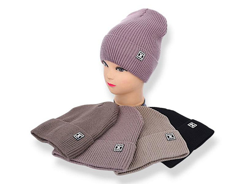 Шапка Angelica SW044-3 на флісі mix - делук