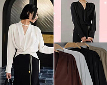 Блузка Style Nadezhda 1651 black - делук