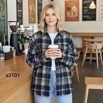 Рубашка Met&March SS3101 navy - делук