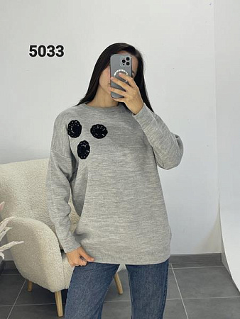 Свитер Fsn 5033 grey - делук