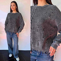 Свитер Three Black Women TB90 grey - делук