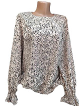 Блузка Bishoff 585 beige-black - делук