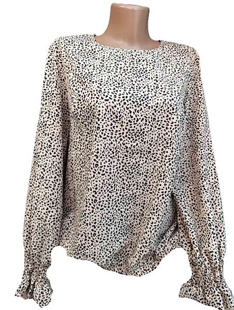 Блузка Bishoff 585 beige-black - делук