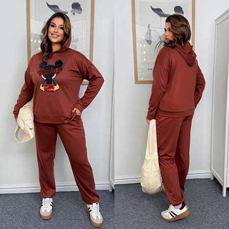 Костюм Спорт Modnulya 7847-1 brown - делук